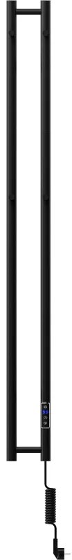 Mexen Pino, elektrické vykurovacie teleso s vešiakmi na uteráky 1405x137 mm, 150 W, čierna, W301-1405-137-00-70