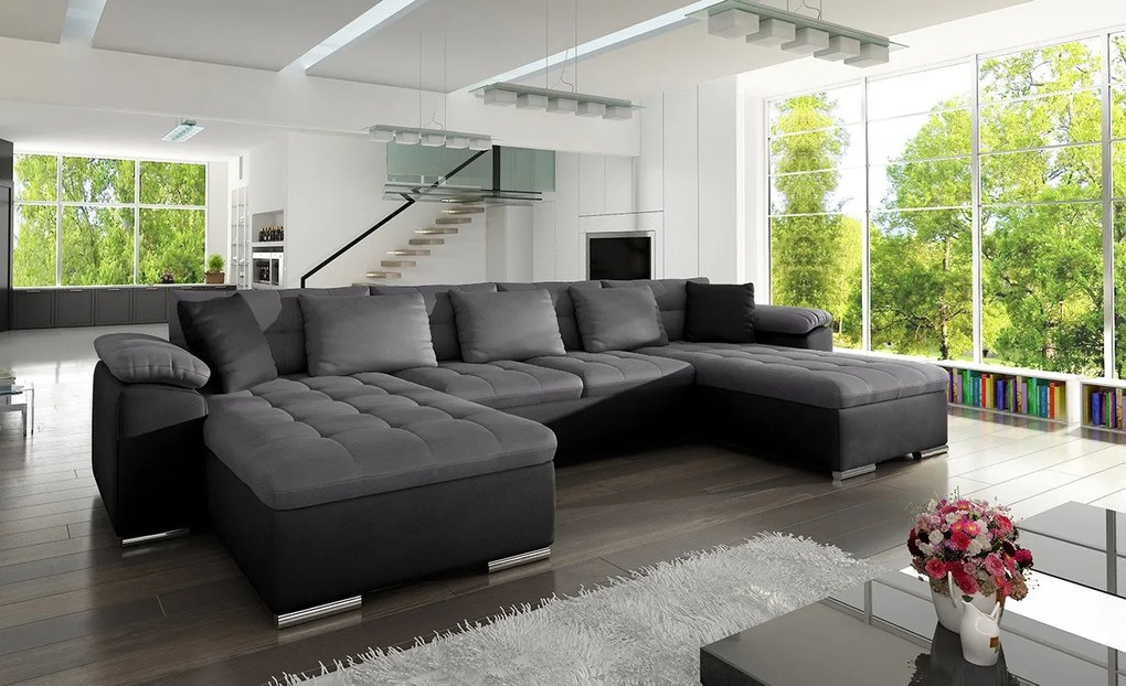 Rohová sedacia súprava Wicenza, Dostupné poťahy: ekokoža Soft 011 + Lux 06