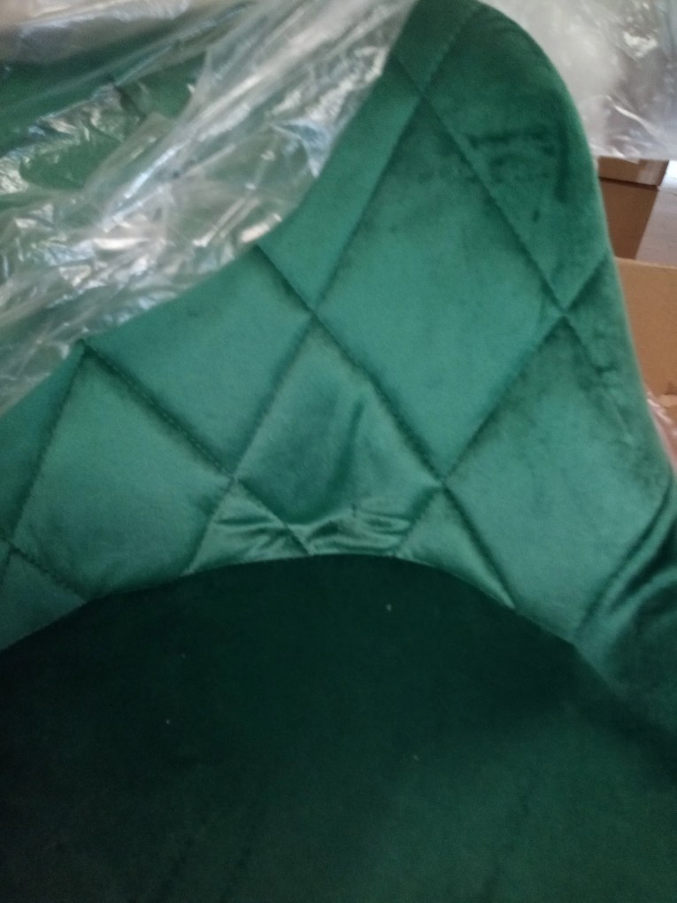 AKCIA Zelená barová stolička VELVET KAST II. akosť