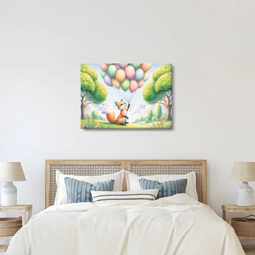 Obraz – Šťastná líška (70x50 cm)