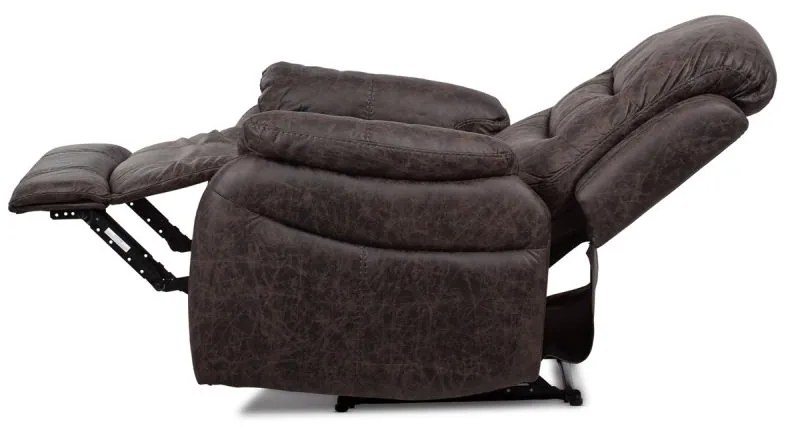 TV-4086 BR,  Elegantné kreslo v hnedej látke