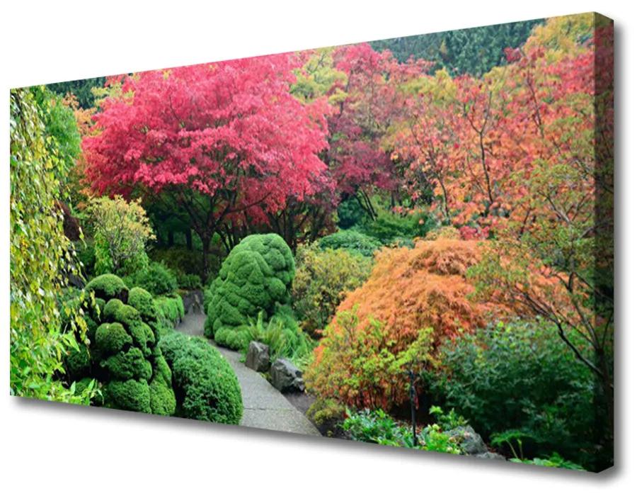 Obraz na plátne Záhrada kvetina strom príroda 125x50 cm