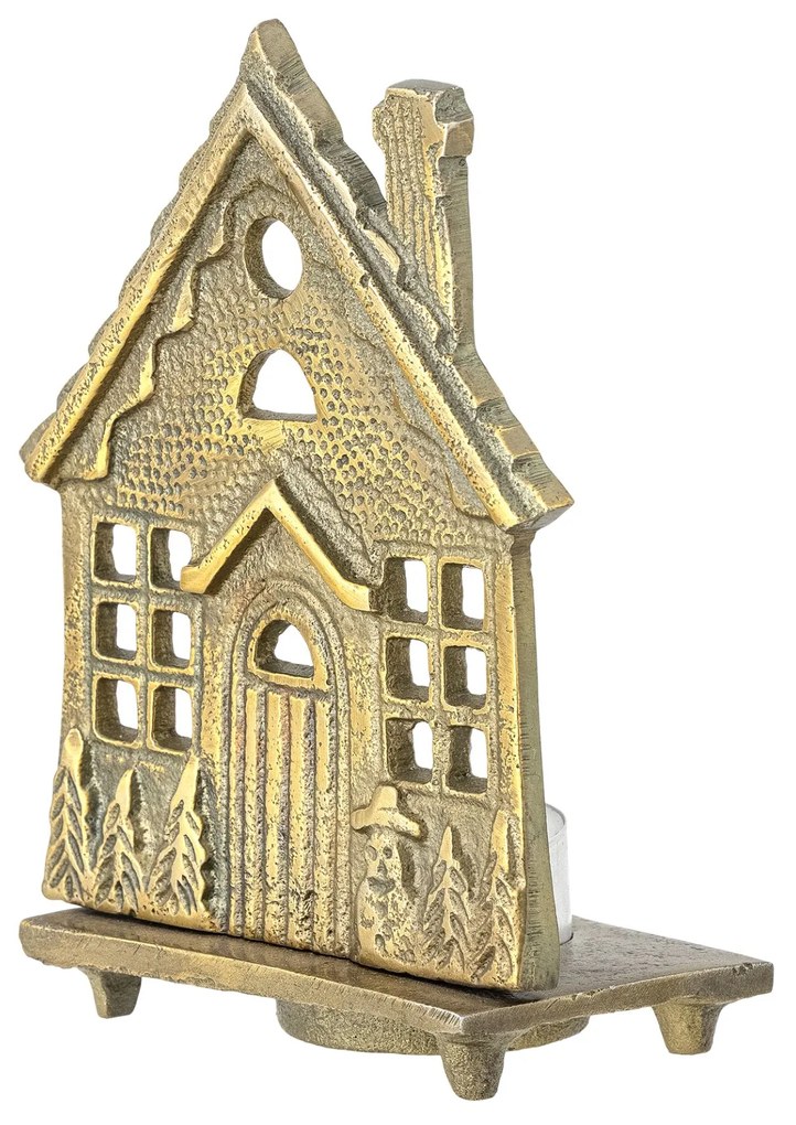 Bloomingville Kovový svietnik na čajovú sviečku Crista Brass no.2
