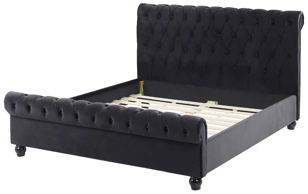 Manželská posteľ 140 cm ARCHON (s roštom) (čierna). Vlastná spoľahlivá doprava až k Vám domov. 1007104