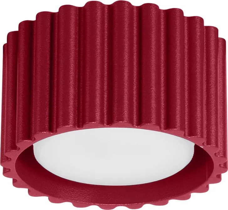 Stropné svietidlo Aura, 1x bordové hliníkové tienidlo, (6 cm)