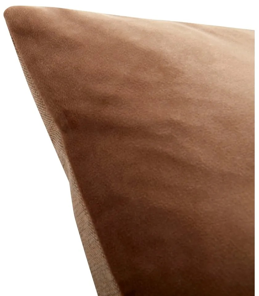 Béžový vankúš Hübsch Vela, 60 x 40 cm