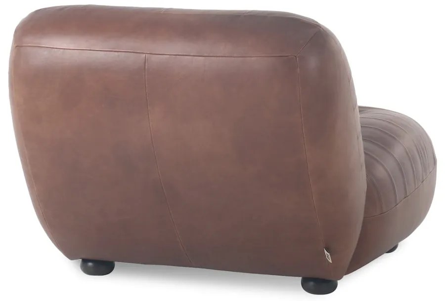 Hnedé kožené kreslo Wyatt – Dutchbone