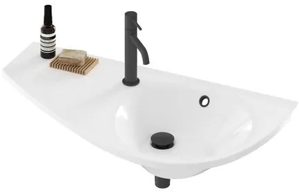 Ravak Avocado umývadlo 85x45 cm otvor pre batériu vľavo AVUM01L