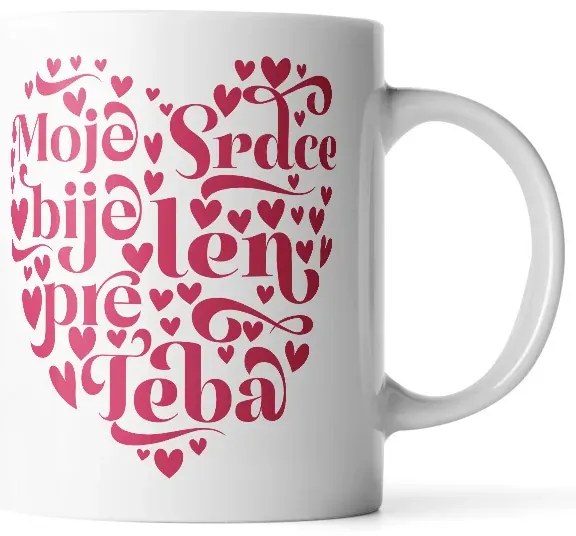 Sablio Hrnček Moje srdce bije len pre Teba - 330 ml - standard