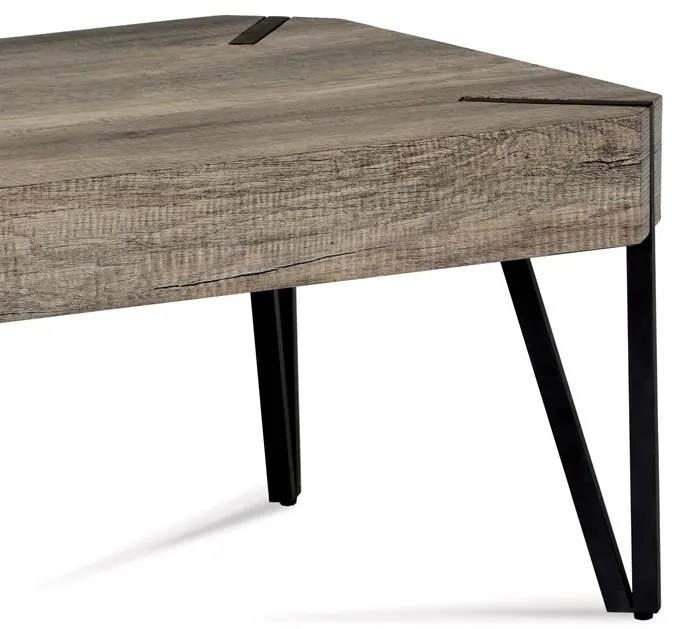 BONTEC Konferenčný stolík 110x60cm, mdf, dub canyon grey, AHG-241 CAN Farba: Hnedá