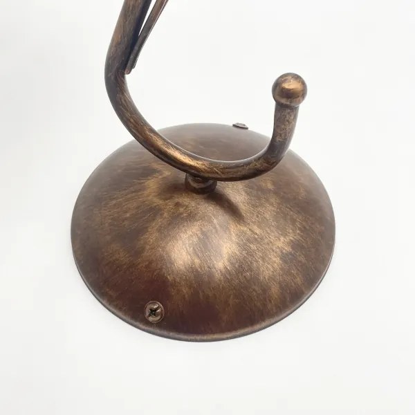 Nástenné svietidlo COBRA 1xE27/60W/230V bronz/patina