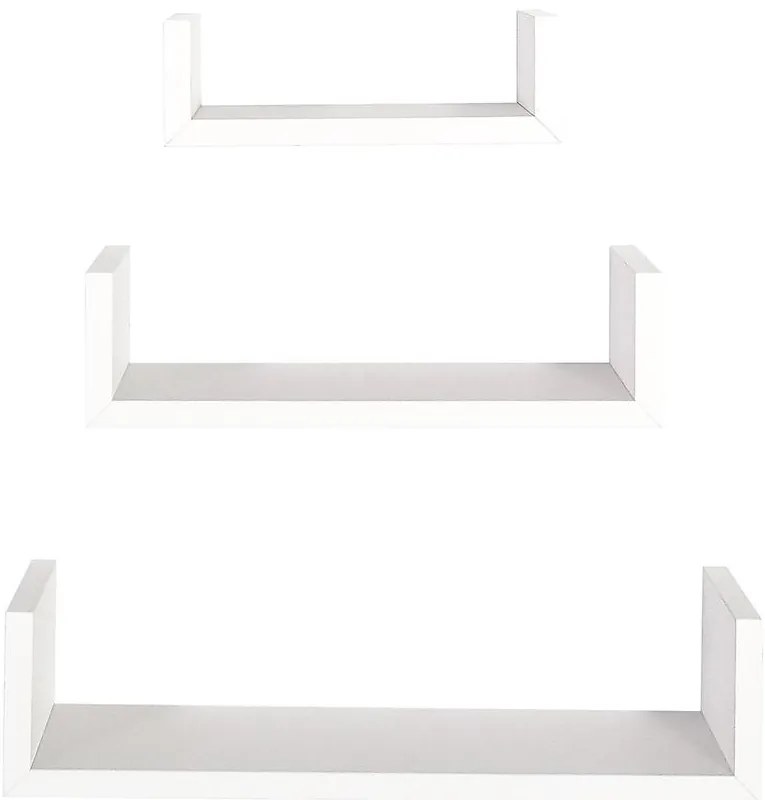 Závesné police 3 ks PD11039 biela