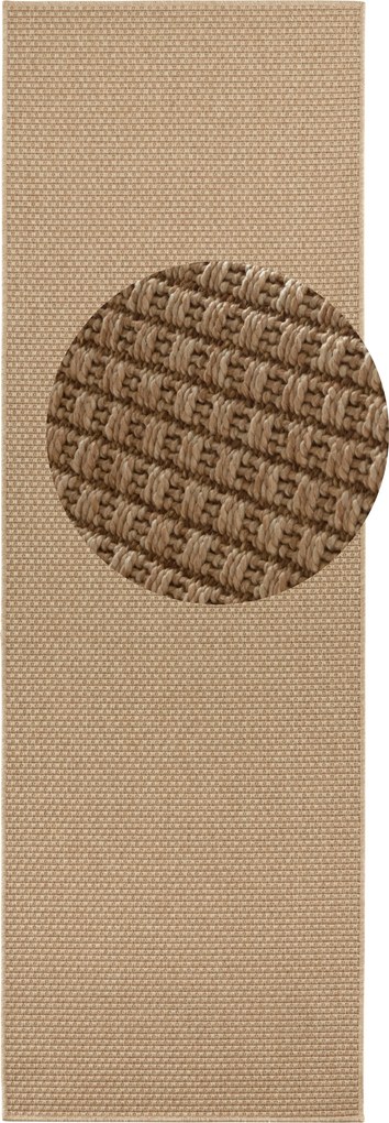 AKCIA: 80x350 cm Behúň Nature 104271 Beige – na von aj na doma, béžová, chodba / predsieň, BT Carpet
