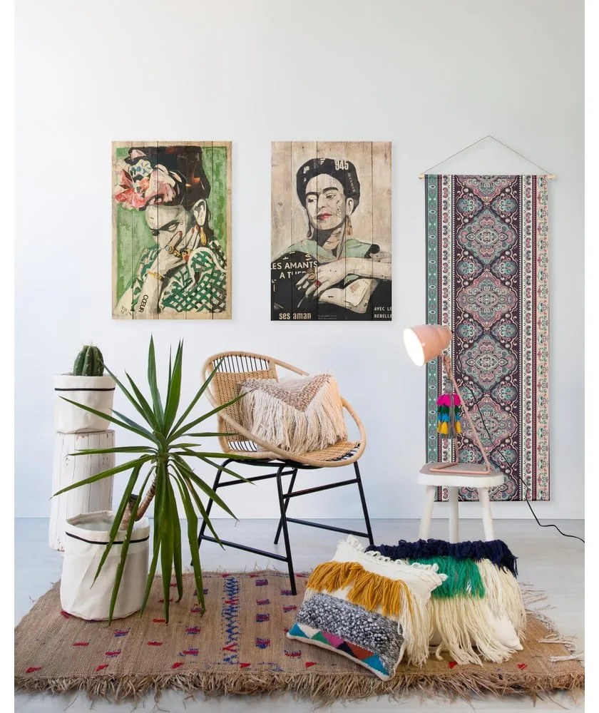 Drevená ceduľa 40x60 cm Frida Les Amants – Madre Selva