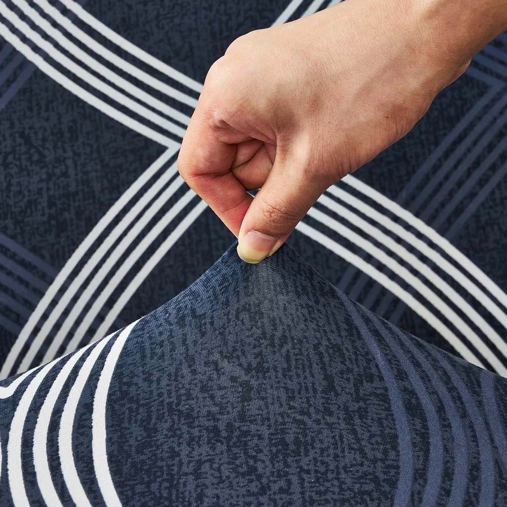 4Home Napínací poťah na kreslo Elegant modrá, 90-140 cm + obliečka na vankúšik zadarmo, 90-140 cm