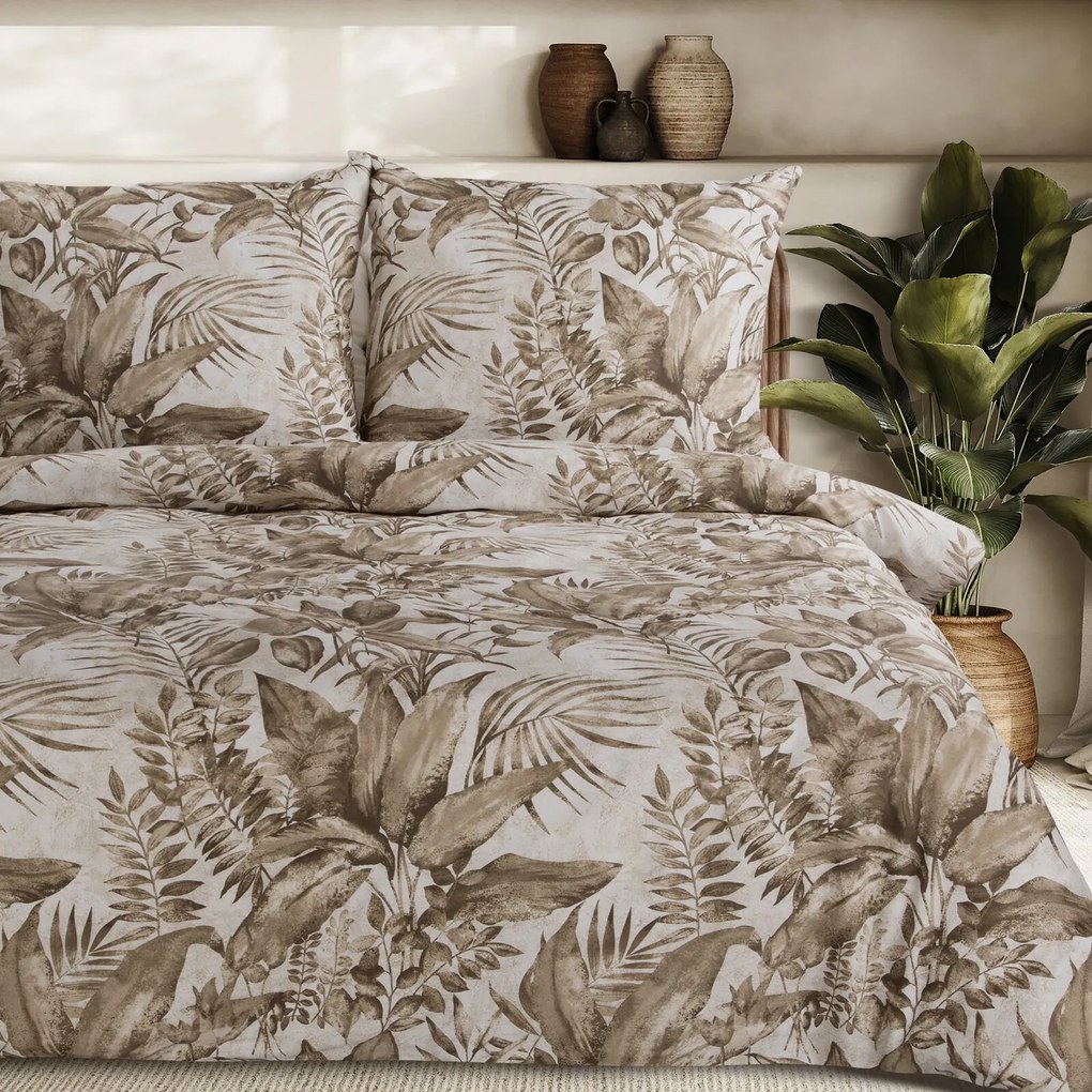 SATÉNOVÉ OBLIEČKY SPRING46 160X200 CM, 2 KS 70X80 CM LISTY