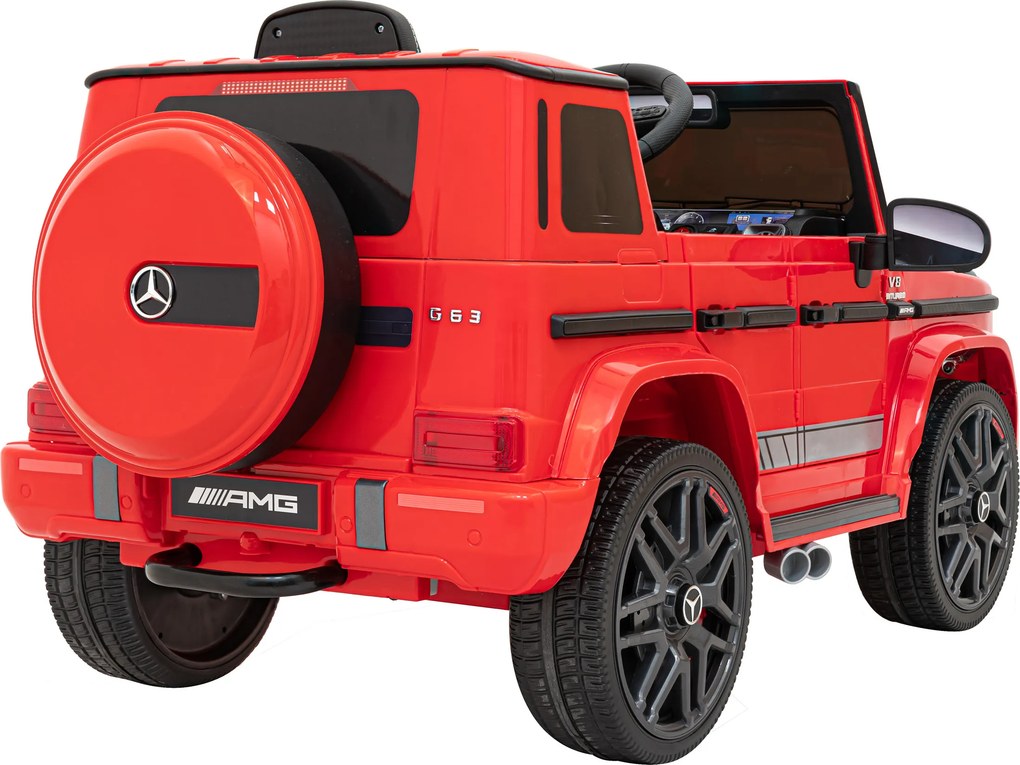 Ramiz Elektrické auto Mercedes AMG G63 pre deti červené + diaľkové ovládanie