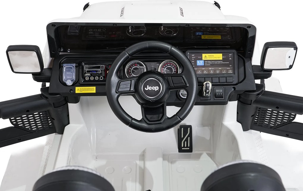 Ramiz Jeep Wrangler Rubicon LIFT elektrické autíčko pre deti biele