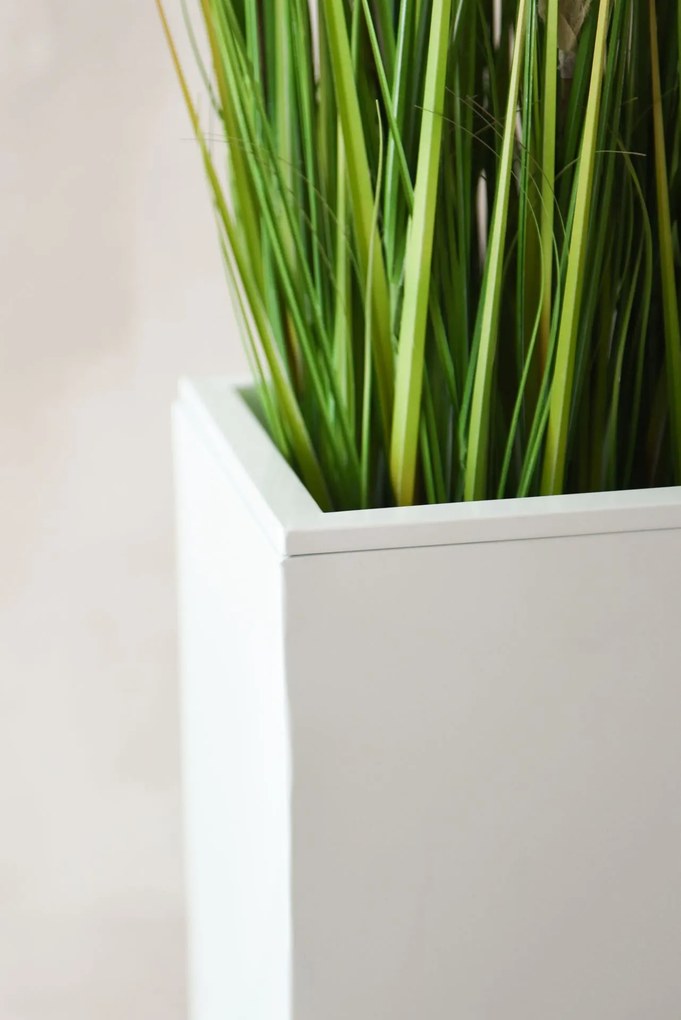 Kvetináč ELEMENTO, pozink, šírka 90 cm, biely