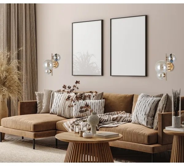 ITALUX WL-406007-3-HBR - Nástenné svietidlo CANELLO 3xG9/5W/230V mosadz