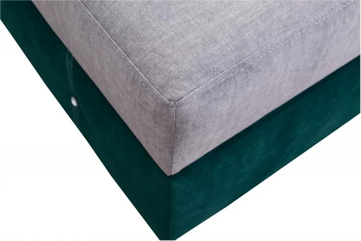 Čalúnená posteľ DARA II, 200x180, zelená (Kronos 19/Vogue 14)
