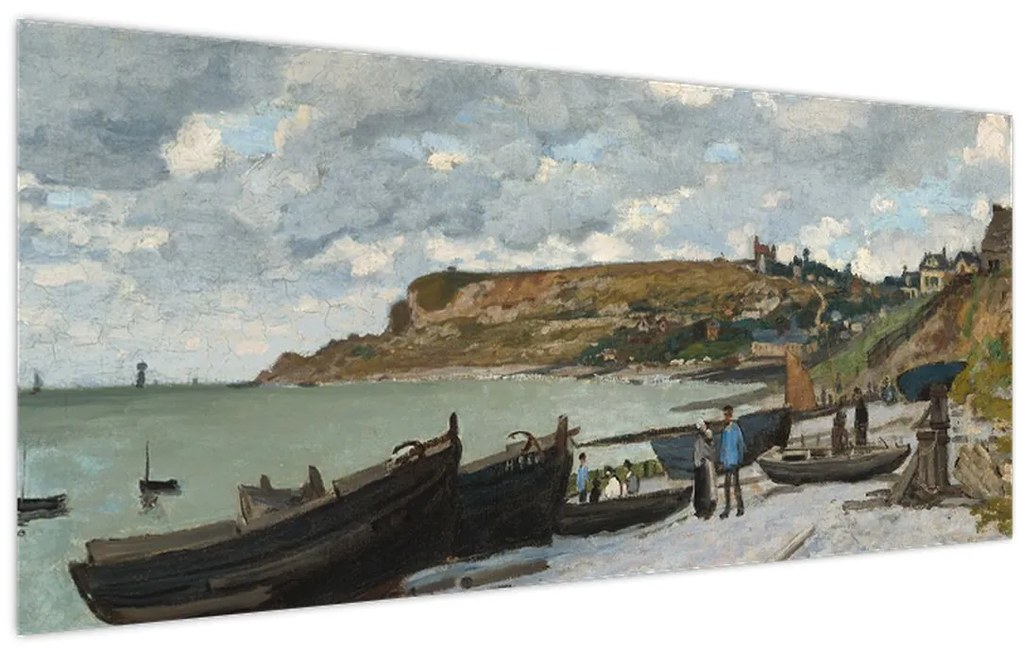Obraz - Claude Monet, Sainte Adresse, reprodukcia (120x50 cm)