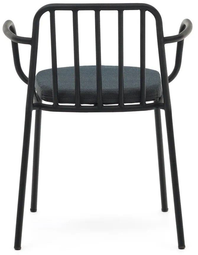 Čierna kovová záhradná stolička Bramant – Kave Home