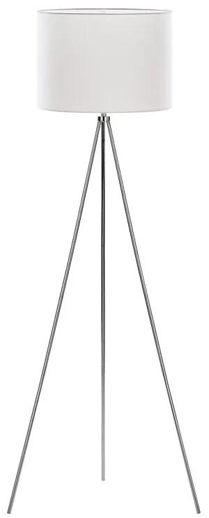 Statívová stojanová lampa biela/strieborná VISTULA Beliani