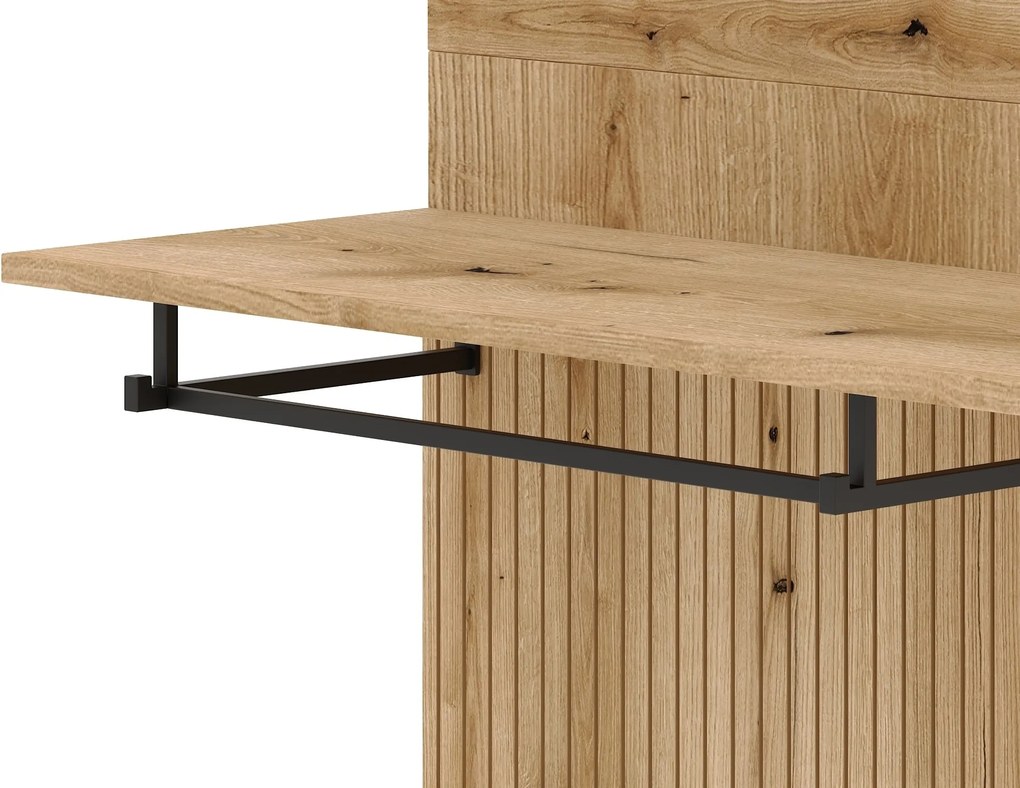 Předsíňová stěna Nordic 100 cm dub Evoke/grafit