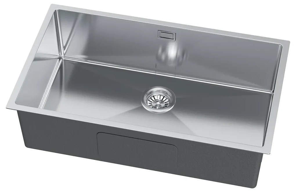 Erga HD, 1-komorový oceľový drez 740x440x210 mm, oceľová, ERG-MLS-HD7444