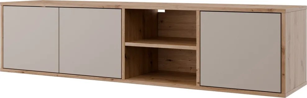 Závesná TV skrinka Asko Living, 149,5 cm, béžový kašmír