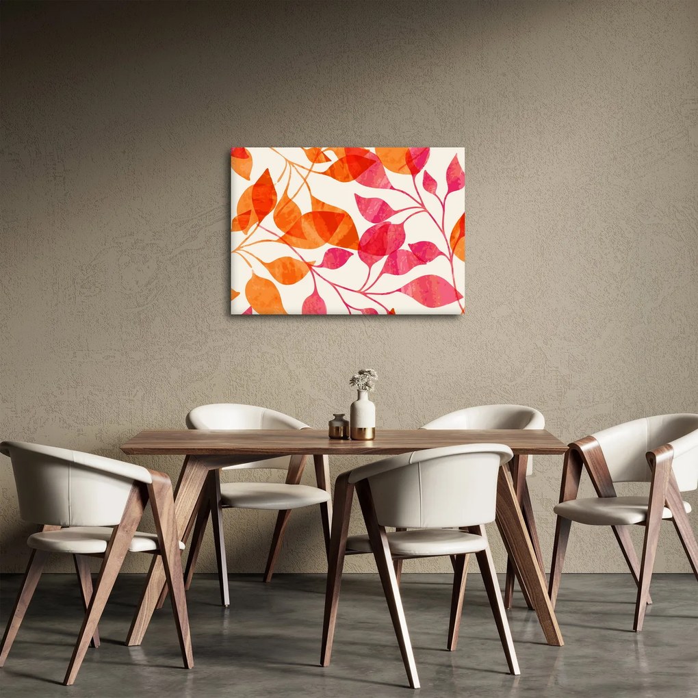 Obraz - Oranžové lístie (70x50 cm)
