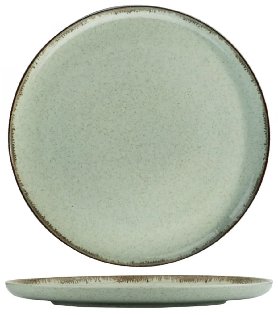 Porcelánová sada 24 ks talířů GreenFantasy zelená