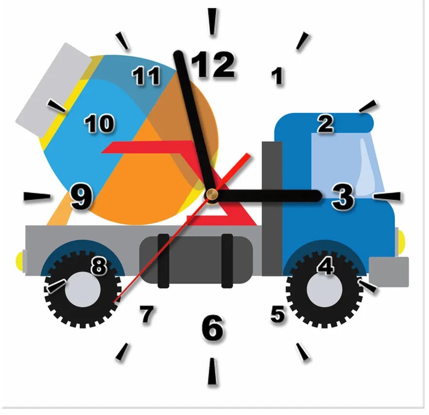 Gario Obraz s hodinami Domiešavač Rozmery: 30 x 30 cm