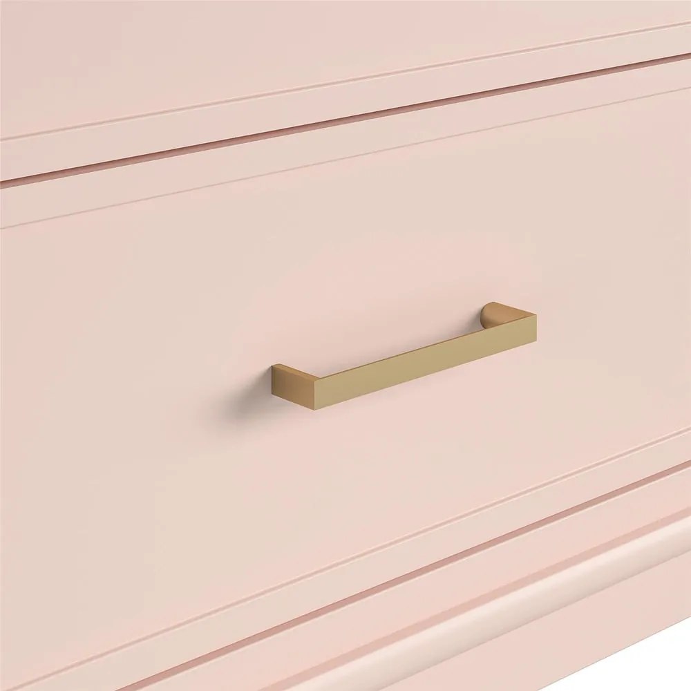 Ružová komoda CosmoLiving by Cosmopolitan Westerleigh, 144 x 85 cm