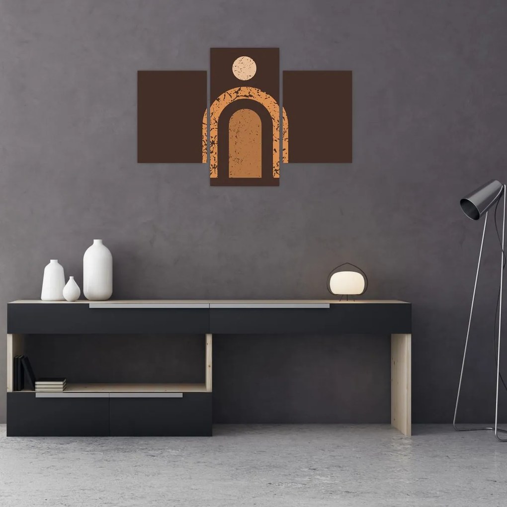 Obraz - Oranžové oblúky N⁰3 (90x60 cm)