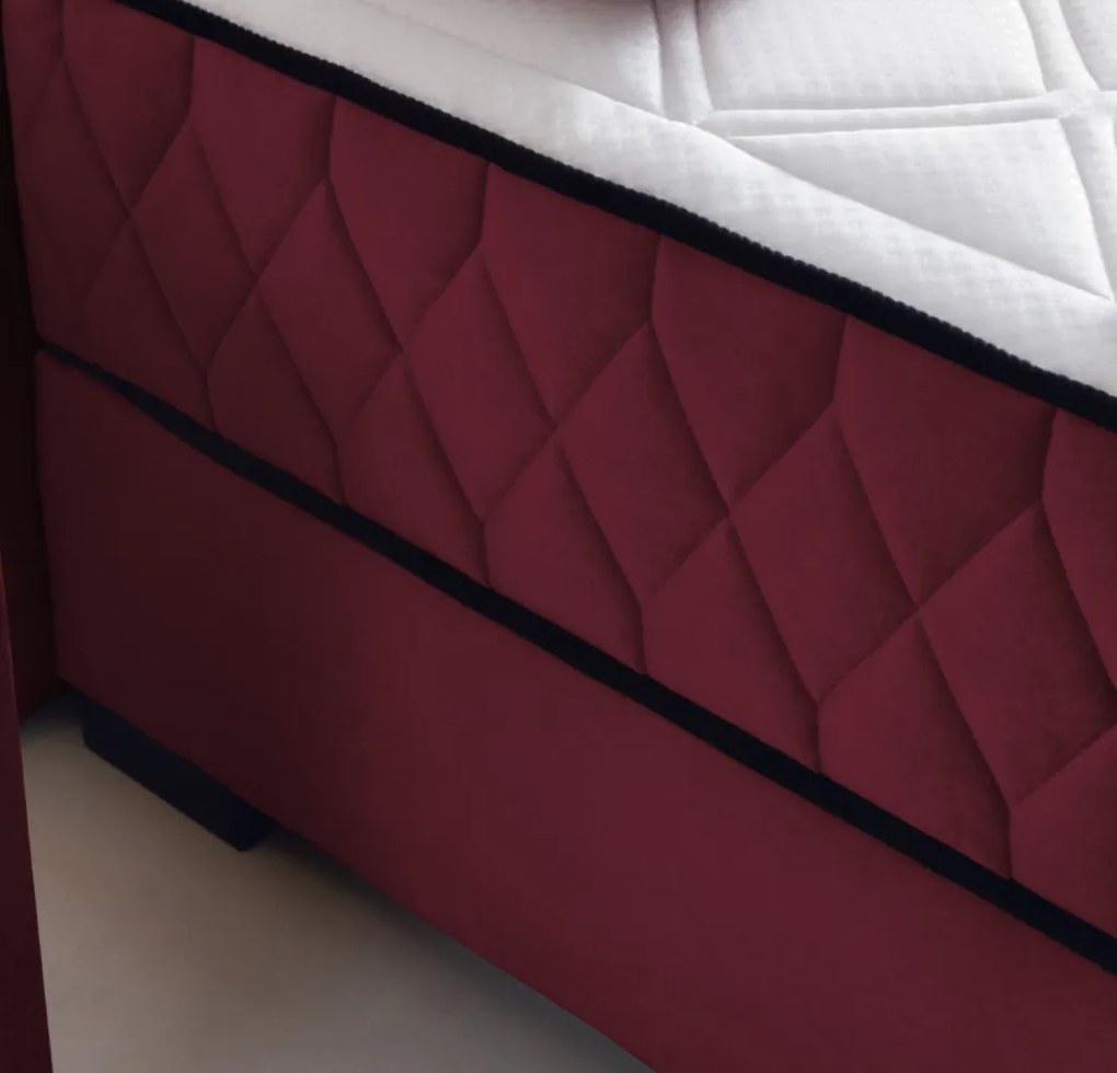 Posteľ Reve 160x200 cm, červená látka