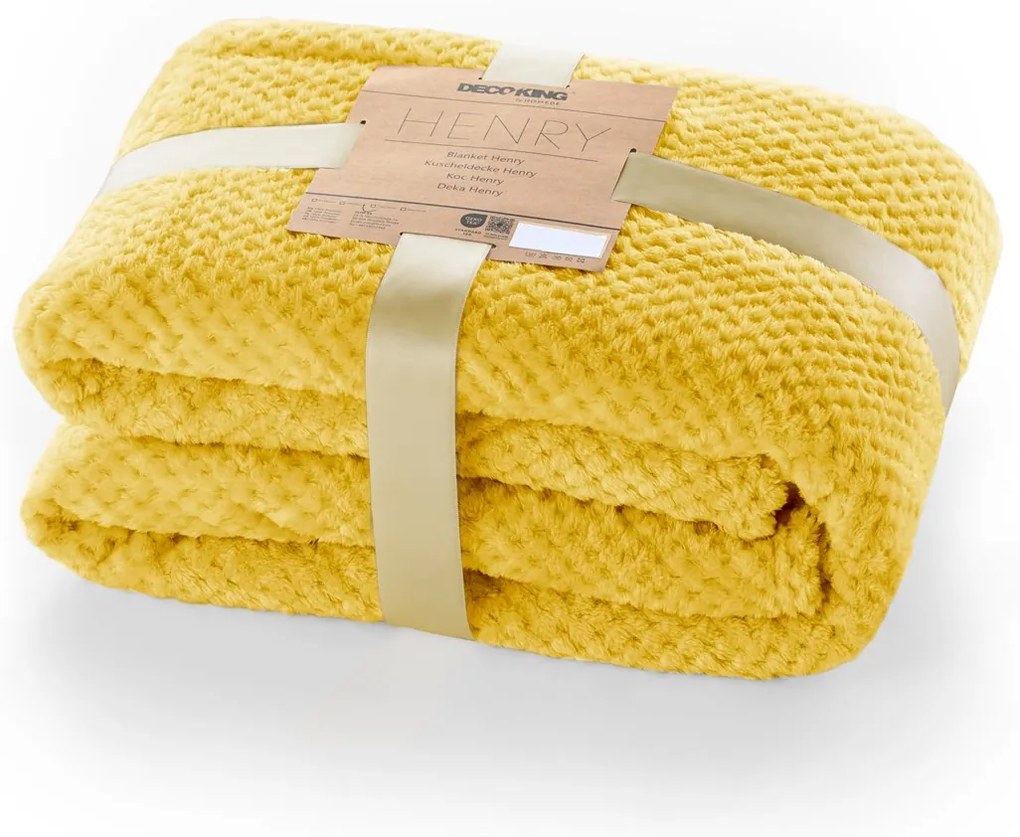 DecoKing Deka z mikrovlákna HENRY 150x200 cm Barva: GINGER/zrzavá