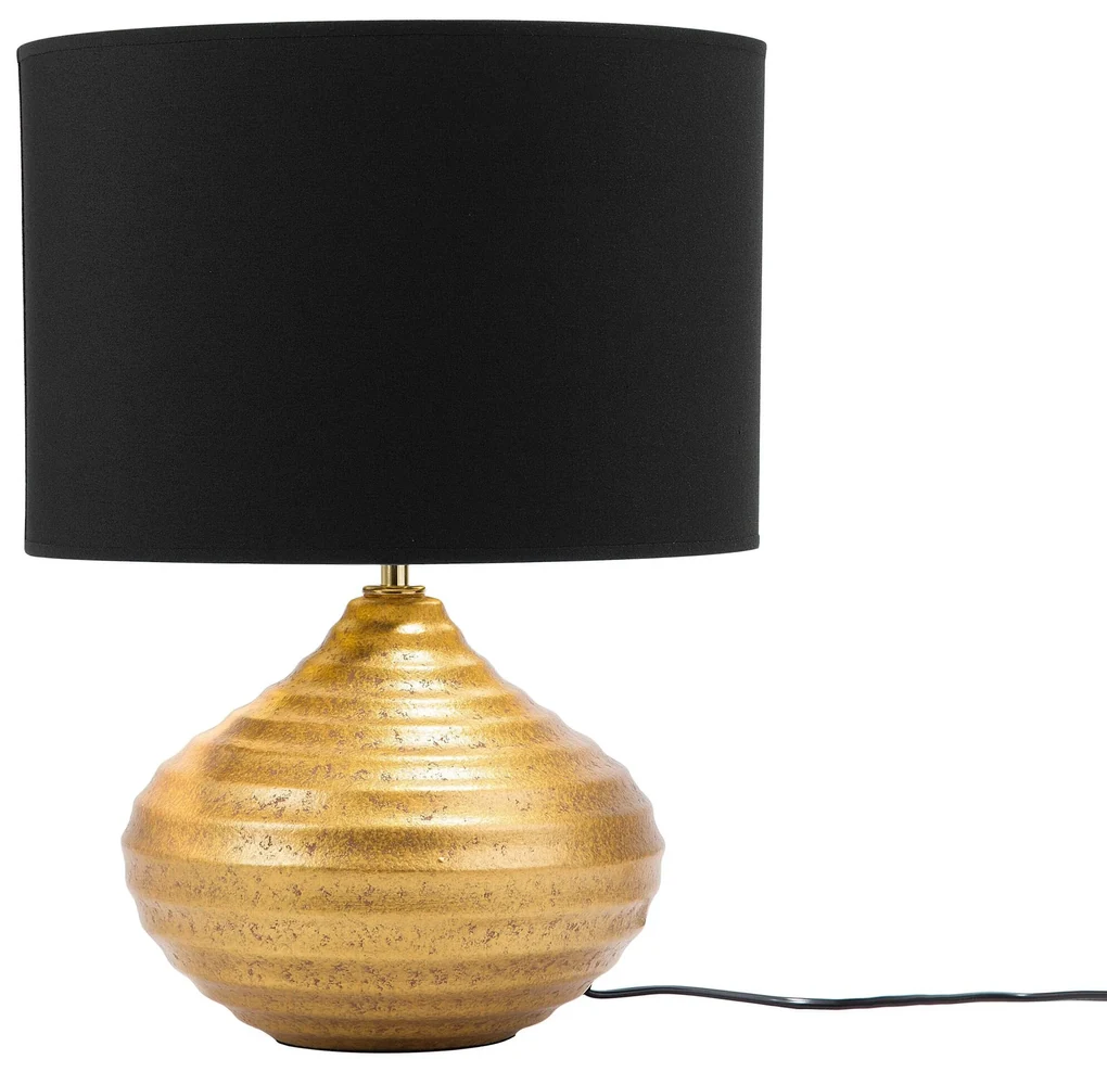 Zlatá stolná lampa KUBAN Beliani