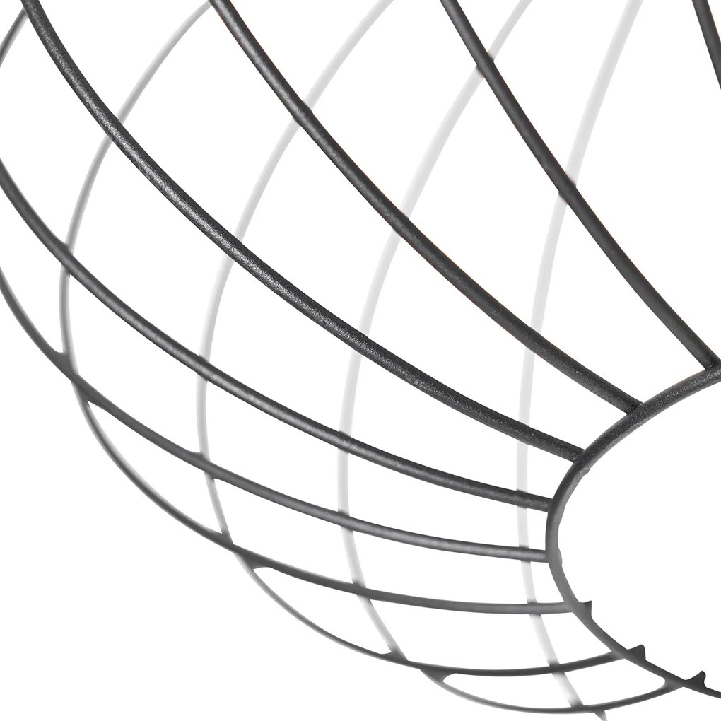 Inteligentné stropné svietidlo čierne vrátane Wifi G95 - Margarita