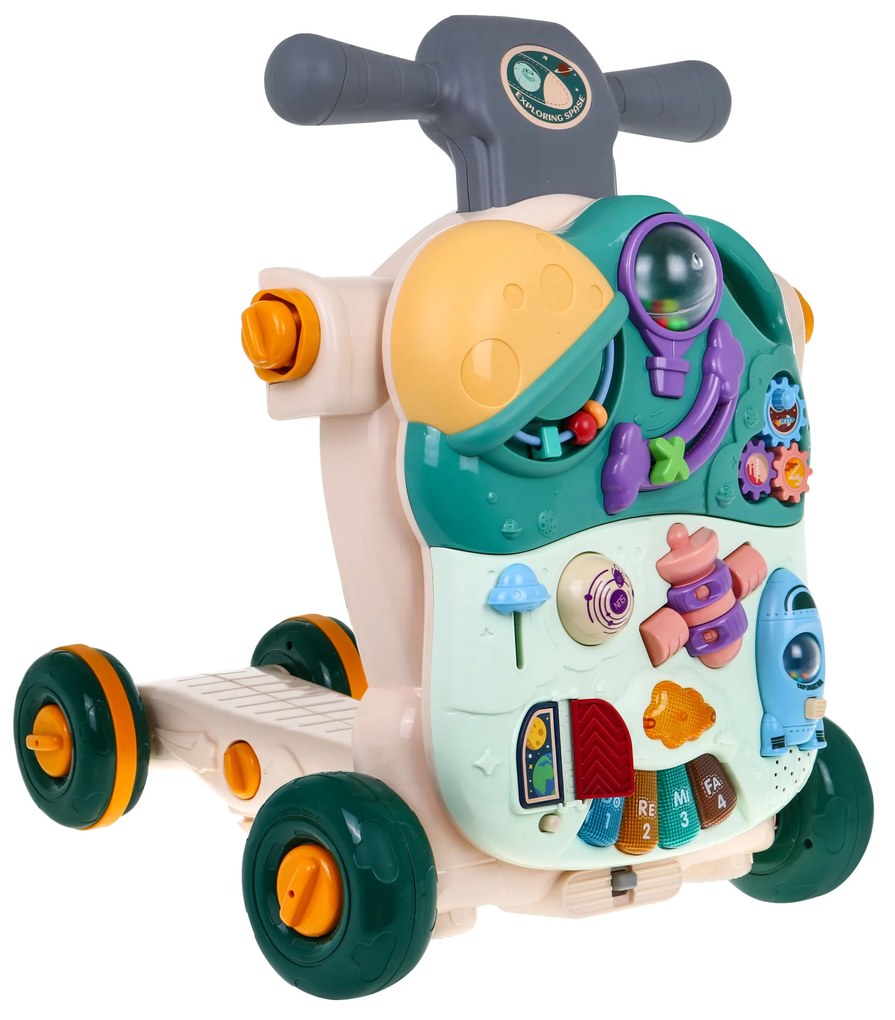 Interaktívna hračka 5 v 1 pre deti od 18 m+ chodítko,, kolobežka, stôl, senzorická doska ZDN.658