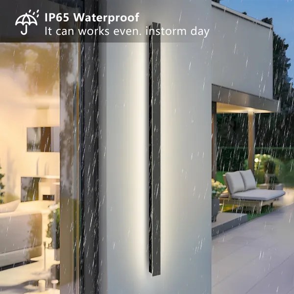 Brilagi - LED vonkajšie nástenné svietidlo LINEAR LED/32W/230V 3000K IP65 čierne