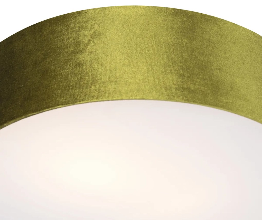 Moderné stropné svietidlo zelené 40 cm - Bubon