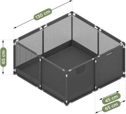 Detská ohrádka Cozy 20 grafitová