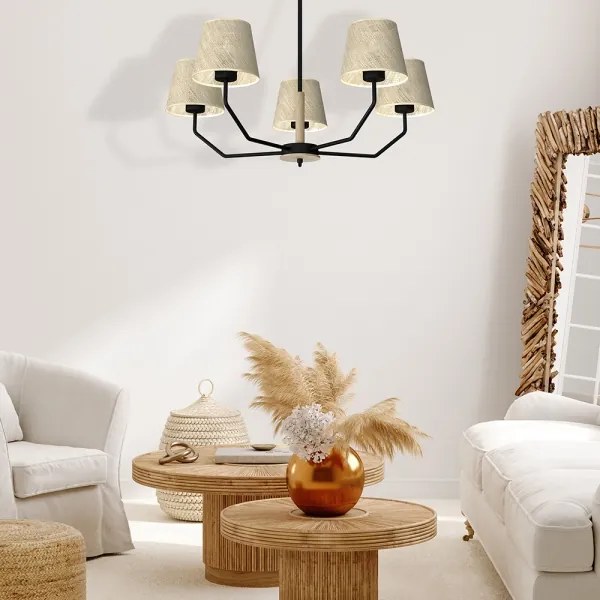 Luster na tyči ETNA 5xE27/60W/230V