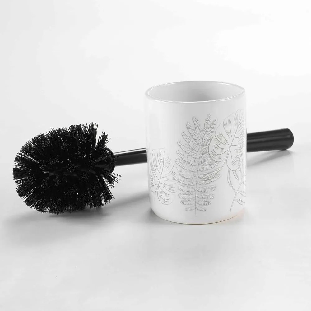 Biela keramická WC kefa Amber – douceur d'intérieur