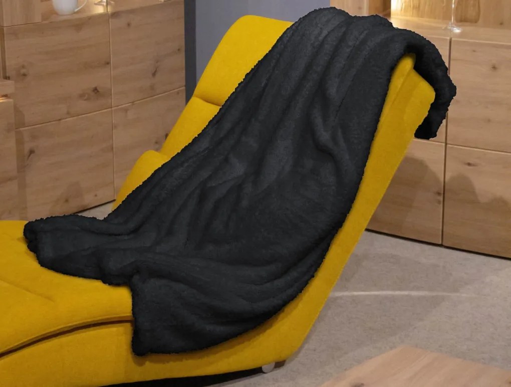 Deka Kuschelteddy 150x200 cm, antracitová