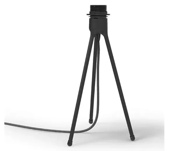 Čierny stolový stojan tripod na svietidlá UMAGE, výška 36 cm