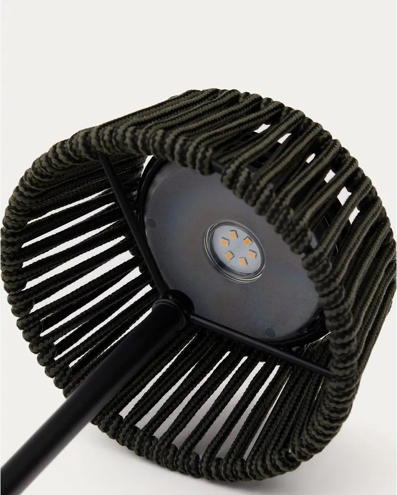 LED stolové/prenosné solárne vonkajšie svietidlo ø 11 cm Aldet – Kave Home