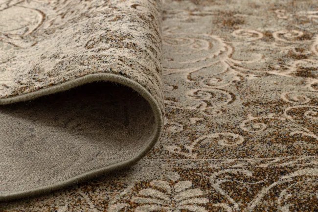 Koberec OMEGA LUMIER koniak hnedý / zelený